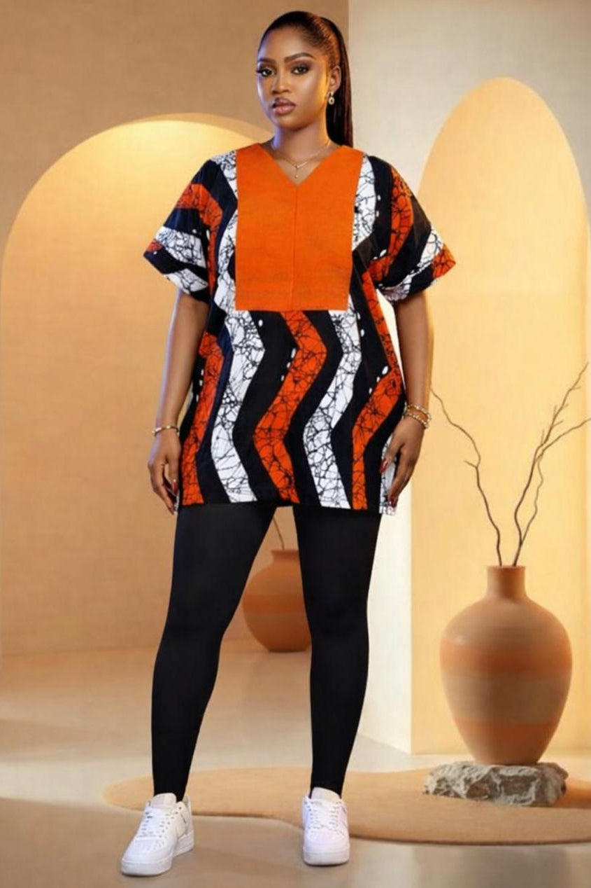 Solenne Ankara Short Dress