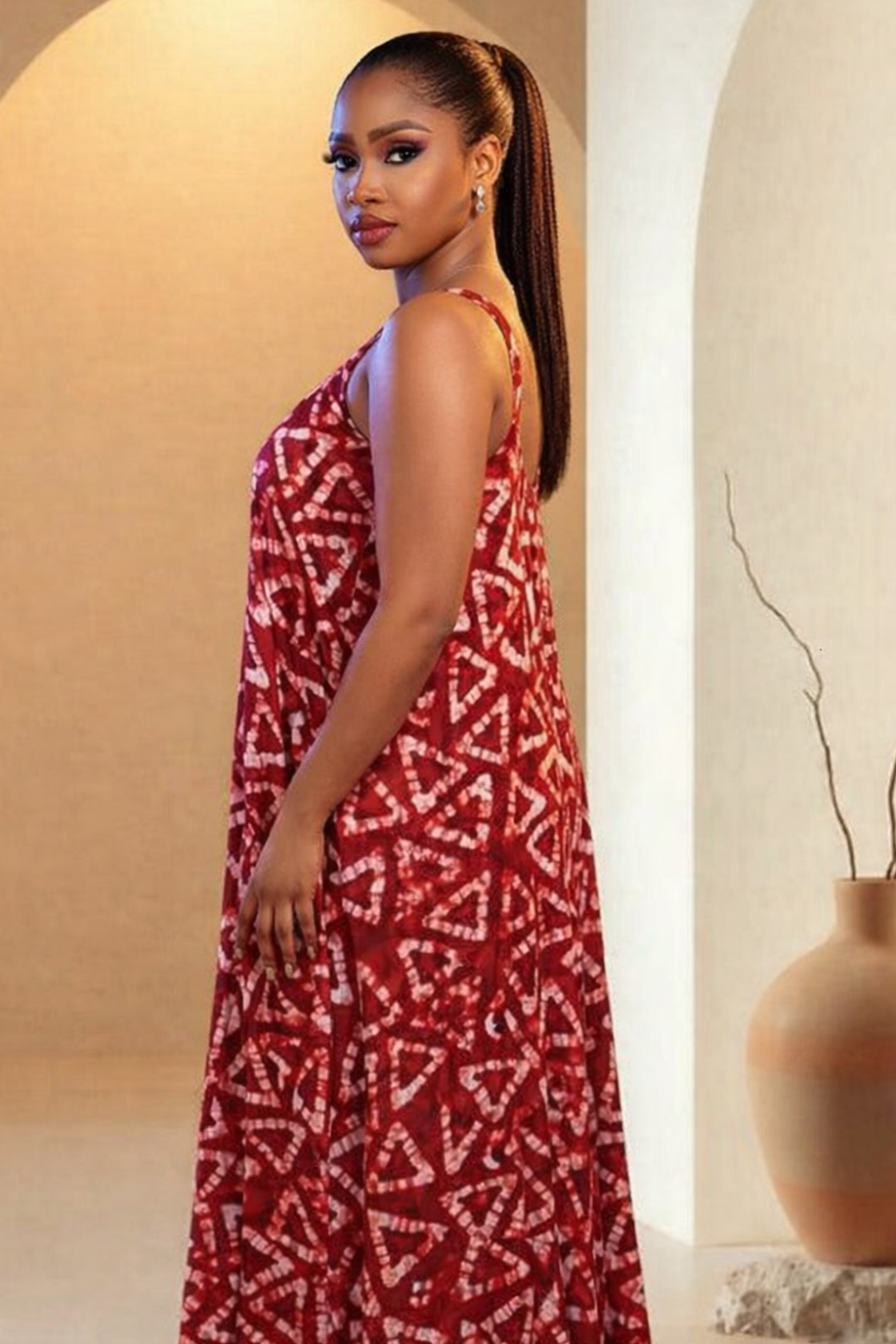Marvelle Ankara Maxi Dress