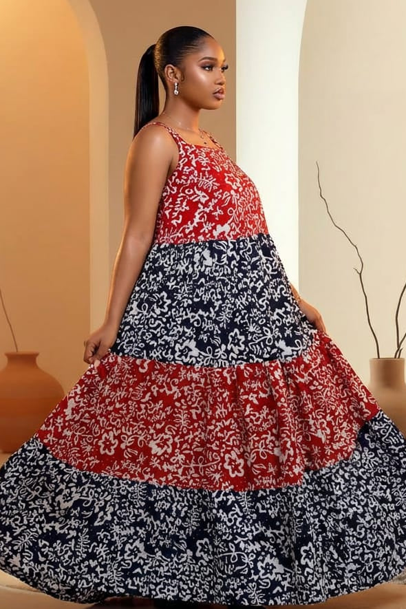 Althea Ankara Maxi Dress